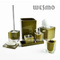 Transparent Polyresin Bathroom Set